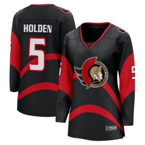 Nick Holden Women's Fanatics Branded Ottawa Senators Breakaway Black Special Edition 2.0 Jersey