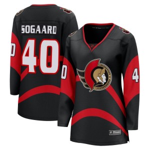 Mads Sogaard Women's Fanatics Branded Ottawa Senators Breakaway Black Special Edition 2.0 Jersey