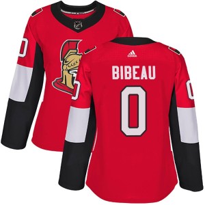 Antoine Bibeau Women's Adidas Ottawa Senators Authentic Red Home Jersey