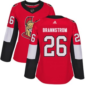 Erik Brannstrom Women's Adidas Ottawa Senators Authentic Red Home Jersey