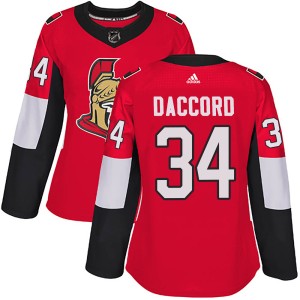 Joey Daccord Women's Adidas Ottawa Senators Authentic Red Home Jersey