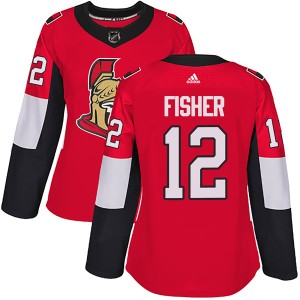 Mike Fisher Women's Adidas Ottawa Senators Authentic Red Home Jersey