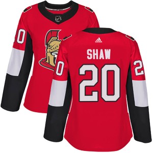 Logan Shaw Women's Adidas Ottawa Senators Authentic Red Home Jersey
