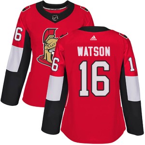 Austin Watson Women's Adidas Ottawa Senators Authentic Red Home Jersey