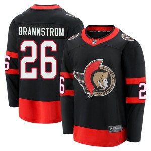 Erik Brannstrom Men's Fanatics Branded Ottawa Senators Premier Black Breakaway 2020/21 Home Jersey