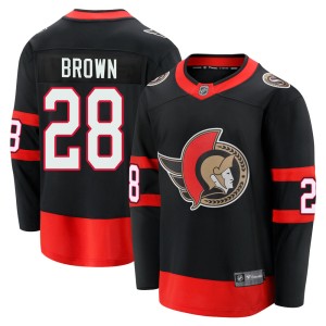 Connor Brown Men's Fanatics Branded Ottawa Senators Premier Black Breakaway 2020/21 Home Jersey