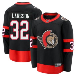 Jacob Larsson Men's Fanatics Branded Ottawa Senators Premier Black Breakaway 2020/21 Home Jersey