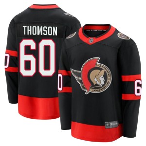 Lassi Thomson Men's Fanatics Branded Ottawa Senators Premier Black Breakaway 2020/21 Home Jersey