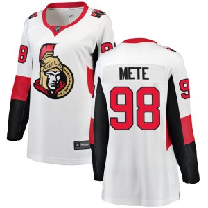 Victor Mete Women's Fanatics Branded Ottawa Senators Breakaway White Away Jersey