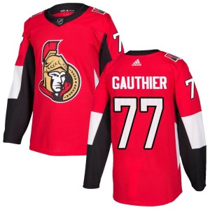 Julien Gauthier Youth Adidas Ottawa Senators Authentic Red Home Jersey