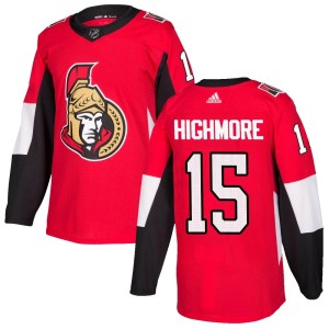 Matthew Highmore Youth Adidas Ottawa Senators Authentic Red Home Jersey