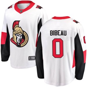 Antoine Bibeau Youth Fanatics Branded Ottawa Senators Breakaway White Away Jersey