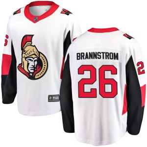 Erik Brannstrom Youth Fanatics Branded Ottawa Senators Breakaway White Away Jersey
