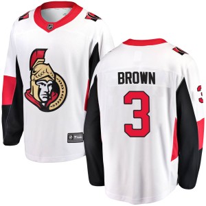 Josh Brown Youth Fanatics Branded Ottawa Senators Breakaway White Away Jersey