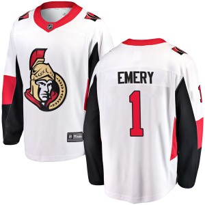 Ray Emery Youth Fanatics Branded Ottawa Senators Breakaway White Away Jersey