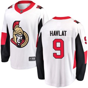 Martin Havlat Youth Fanatics Branded Ottawa Senators Breakaway White Away Jersey