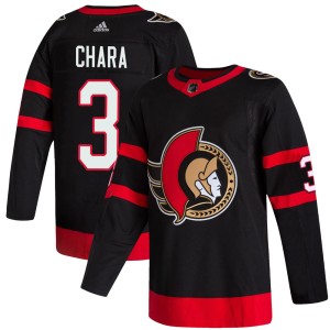 Zdeno Chara Youth Adidas Ottawa Senators Authentic Black 2020/21 Home Jersey