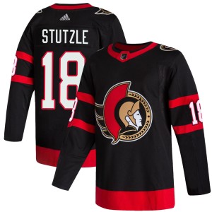 Tim Stutzle Youth Adidas Ottawa Senators Authentic Black 2020/21 Home Jersey