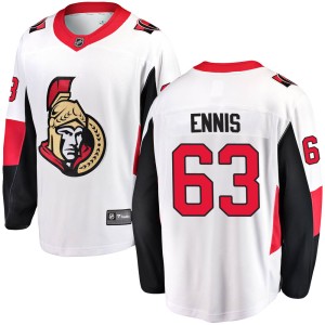 Tyler Ennis Men's Fanatics Branded Ottawa Senators Breakaway White Away Jersey