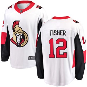 Mike Fisher Men's Fanatics Branded Ottawa Senators Breakaway White Away Jersey