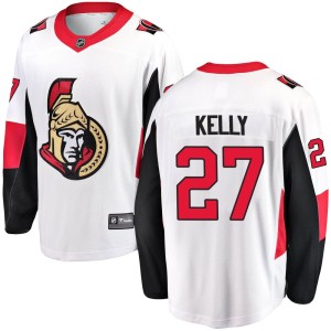 Parker Kelly Men's Fanatics Branded Ottawa Senators Breakaway White Away Jersey