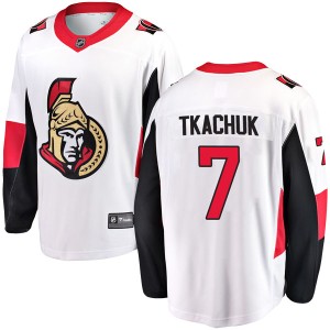 Brady Tkachuk Men's Fanatics Branded Ottawa Senators Breakaway White Away Jersey