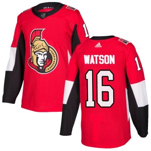 Austin Watson Men's Adidas Ottawa Senators Authentic Red Home Jersey