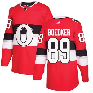 Mikkel Boedker Youth Adidas Ottawa Senators Authentic Red 2017 100 Classic Jersey