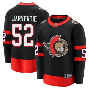 Roby Jarventie Youth Fanatics Branded Ottawa Senators Premier Black Breakaway 2020/21 Home Jersey