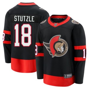 Tim Stutzle Youth Fanatics Branded Ottawa Senators Premier Black Breakaway 2020/21 Home Jersey