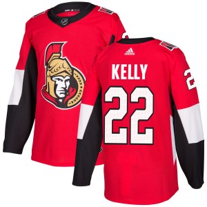 Chris Kelly Men's Adidas Ottawa Senators Authentic Red Jersey