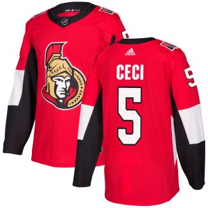Cody Ceci Men's Adidas Ottawa Senators Authentic Red Jersey