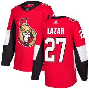 Curtis Lazar Men's Adidas Ottawa Senators Authentic Red Jersey