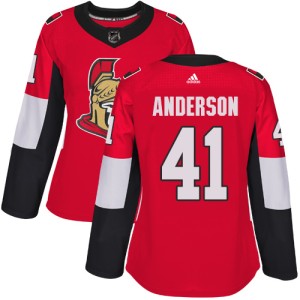 Craig Anderson Women's Adidas Ottawa Senators Authentic Red Home Jersey