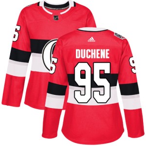 Matt Duchene Women's Adidas Ottawa Senators Authentic Red 2017 100 Classic Jersey