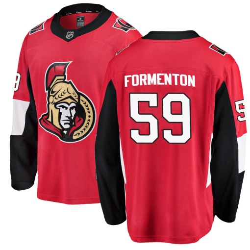 Alex Formenton Youth Fanatics Branded Ottawa Senators Breakaway Red ...