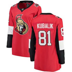 Dominik Kubalik Women's Fanatics Branded Ottawa Senators Breakaway Red Home Jersey