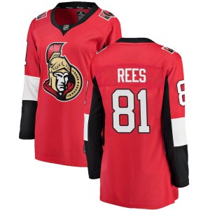 Jamieson Rees Women's Fanatics Branded Ottawa Senators Breakaway Red Home Jersey