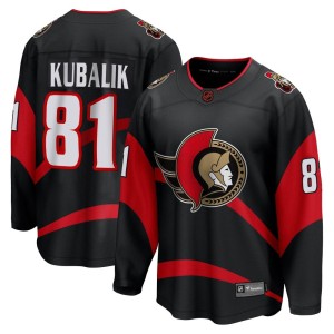 Dominik Kubalik Men's Fanatics Branded Ottawa Senators Breakaway Black Special Edition 2.0 Jersey