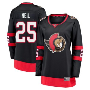 Chris Neil Women's Fanatics Branded Ottawa Senators Premier Black Breakaway 2020/21 Home Jersey