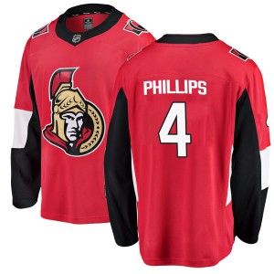 Chris Phillips Youth Fanatics Branded Ottawa Senators Breakaway Red Home Jersey
