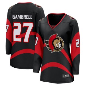 Dylan Gambrell Women's Fanatics Branded Ottawa Senators Breakaway Black Special Edition 2.0 Jersey