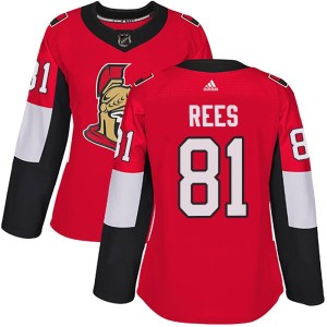 Jamieson Rees Women's Adidas Ottawa Senators Authentic Red Home Jersey