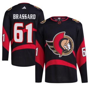 Derick Brassard Youth Adidas Ottawa Senators Authentic Black Reverse Retro 2.0 Jersey
