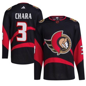 Zdeno Chara Youth Adidas Ottawa Senators Authentic Black Reverse Retro 2.0 Jersey