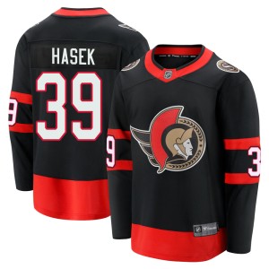Dominik Hasek Men's Fanatics Branded Ottawa Senators Premier Black Breakaway 2020/21 Home Jersey