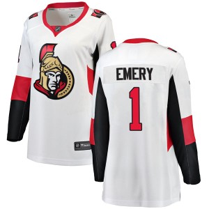 Ray Emery Women's Fanatics Branded Ottawa Senators Breakaway White Away Jersey