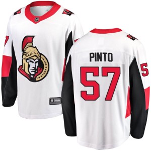 Shane Pinto Youth Fanatics Branded Ottawa Senators Breakaway White Away Jersey