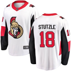 Tim Stutzle Youth Fanatics Branded Ottawa Senators Breakaway White Away Jersey