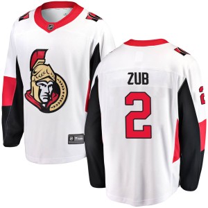 Artem Zub Youth Fanatics Branded Ottawa Senators Breakaway White Away Jersey